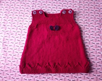 Baby girl sleeveless knit dress
