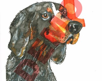 University of Tennessee Mascot Watercolor Digital Art