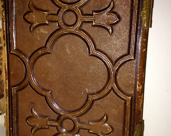 Sale Rare Civil War Era Antique Victorian Era Tooled Leather Photo Album 1863 Patd. Collectible by Altemus & Co Album Philadephia