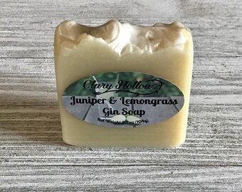 Juniper & Lemongrass Gin Soap - Handcrafted - Vegan - Palm Free