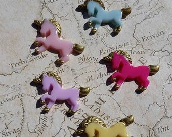 Unicorn Kawaii, Resin Unicorn, Unicorn Cabochons, Decoden Unicorn, Unicorn Flatbacks,