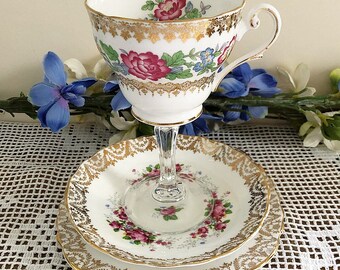 Teacup wine glass trio