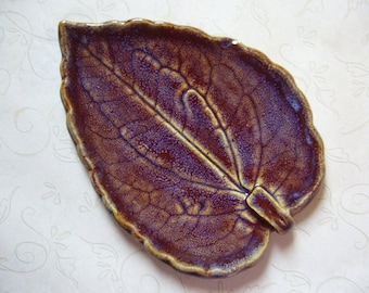 A Touch Of Blue Pottery Spoon Rest or Dish