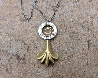 French Retro Modern Fleur de Lis Paris Blues Drawer Pull Pendant