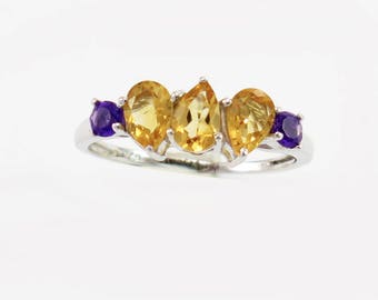 Ring Multi-colours Semi-Precious Stones