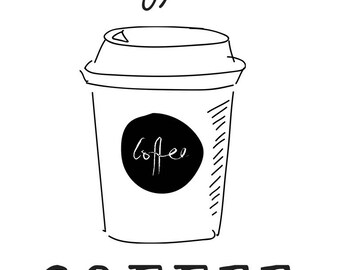 8x10 PRINTABLE Poster | Okay, but...Coffee| DIGITAL DOWNLOAD