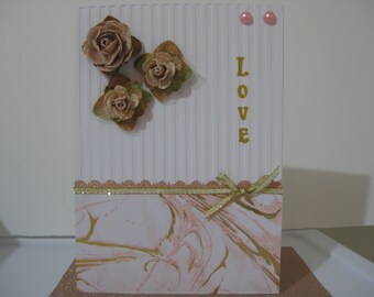 Anniversary card, Floral anniversary card