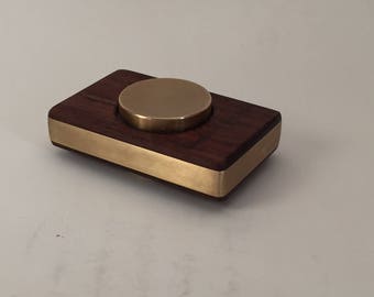 Fidget Spinner in Granadillo and Brass