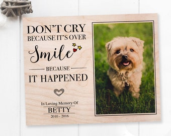 Dog Loss Custom Pet Memorial Of Markers Sympathy Frame Gifts Personalized