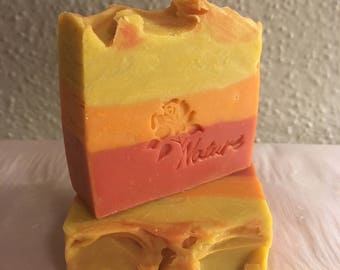 Sunrise Sunset Artisan Soap/Vegan/Handmade