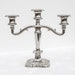 Vintage style silver metal candelabra