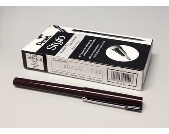 12pcs Pentel Tradio Stylo JM20 Fountain Pens - Black Ink