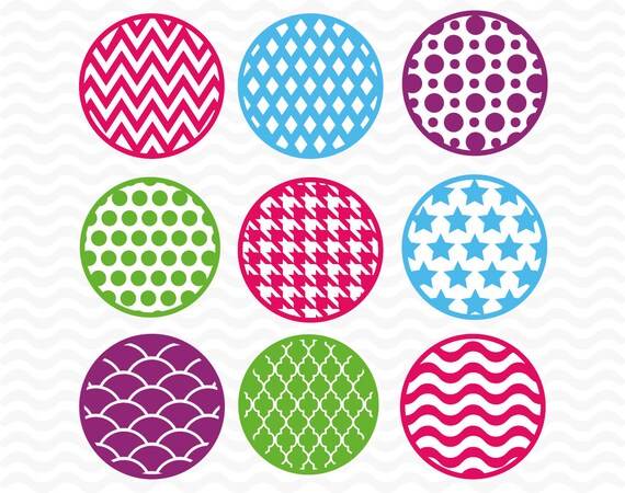 Download Patterned Circle designs SVG DXF EPS Vinyl cutting files