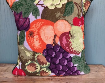 Vintage Embriodery Fruit Cushion
