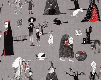 Patchwork fabric Odditties gray character Alexander Henry fabric