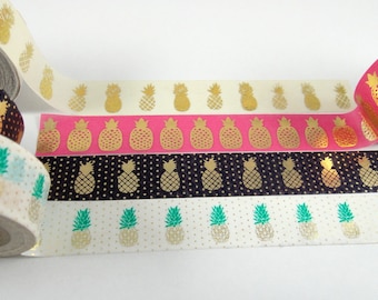 Washi Tape Sample - Pineapple Washi - Foil Washi