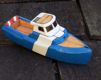 TUMBLER-realistic toy wooden boat