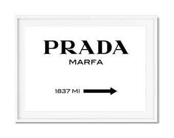 Prada Prada Marfa Gossip Girl Prada Print Fashion Print Bedroom Art Bedroom Print Prada Marfa Print Prada Poster Fashion Poster Girl Bedroom