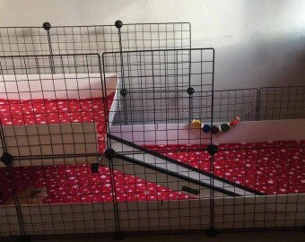 Custom made to order 5x2 with 2x2 loft c&c cage liners (guinea pigs - cage not included)