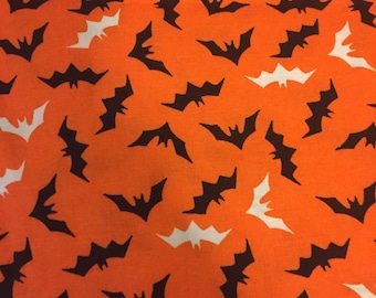 Halloween Orange Bat Bandana
