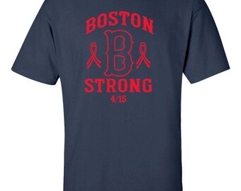 Boston B Strong Marathon Men's Tee Shirt 424R