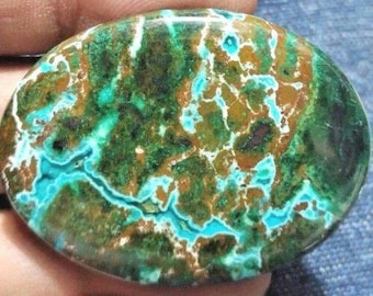 107 ct natural azurite cabochon from morroco