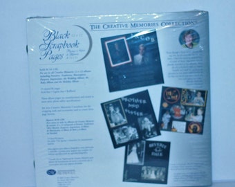 Creative Memories 12" x 12" Black Scrapbook Old Style Refill Pages New sealed