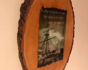 Bass Wood Inspirational Plaque