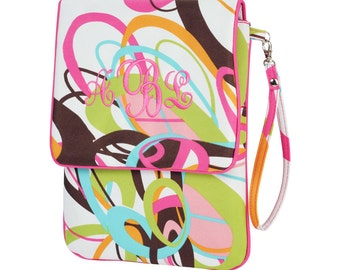 Monogrammed Padded I-Pad Case - Tutti Frutti