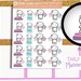 Planner girl Plan day planner stickers Doodle stickers Emoti Stickers Hand drawn stickers