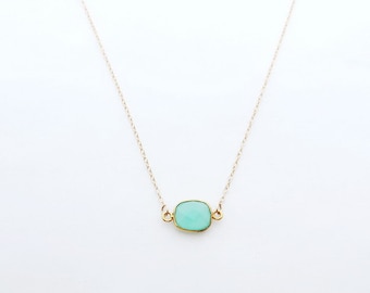 Turquoise December Birthstone Necklace, Bridesmaid Gift, Small Necklace, Bridesmaid Necklace, Bridesmaid Jewelry