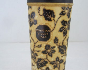 Antique Talc Powder Tin Powder Room Decor Bathroom Decor Advertising Tin Egyptian Violet Talc Antique Bedroom Decor Antique Tin Talc Tin