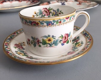 Coalport Ming Rose Cup and Saucer