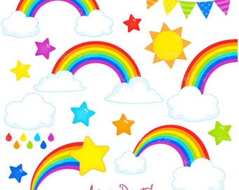 Download Rainbow clipart: RAINBOW CLIPART double rainbow