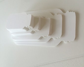 Mason Jar Die Cut Shapes White 100lb Smooth Cardstock 2"-2.5"-3"-4"-5"-6" Shapes Die Cut Wedding Mason Jar Invites Mason Jar Cut Outs