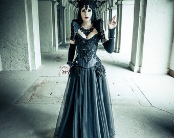 Gothic Crown Crown Headpiece Wicca occult queen Headdress Headwear lace Lace
