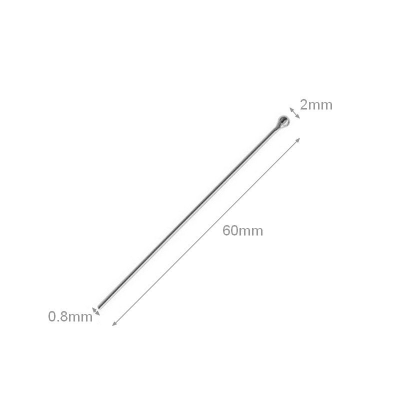 New 50////100//200X Silver Plated Ball Headpins Head Pins Handcrafts Findings DIY