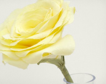 2nd Anniversary Yellow Cotton Flower Gift for Her Wife Flowers by Cotton Bird Designs