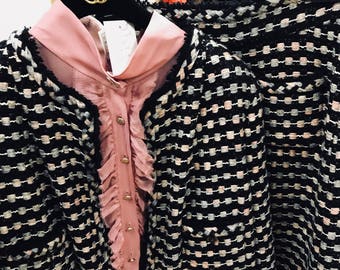 Vtg Chanel Boucle Suit Size 16
