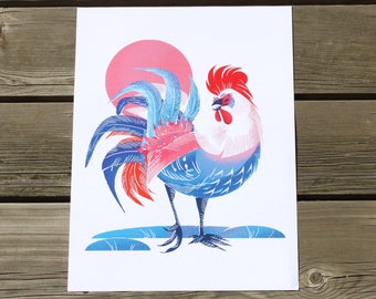 Year of the Rooster Art Print - Free Shipping!