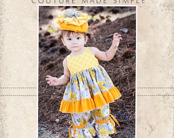 Marjorie's Babies Top, Dress, and Maxi PDF Pattern sizes Newborn to 18/24 mos.