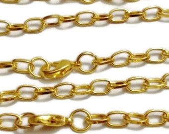 5 Pcs DIY Gold Charm Bracelet For Crafting