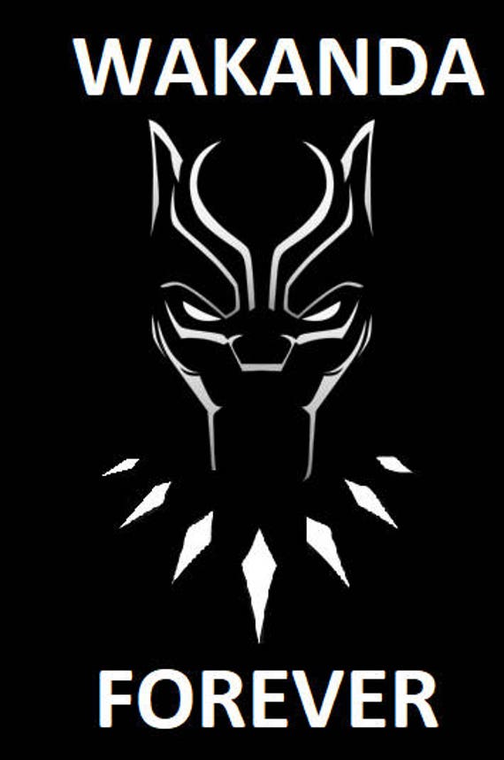  Wakanda  Forever  Black  Panther  Vinyl Decal