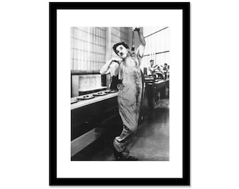 Black and white photo of Charlie Chaplin