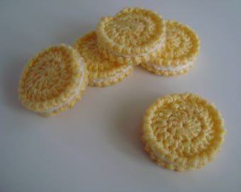 Crochet cookies, Play food, Crochet food, Educational toy, Kitchen toys