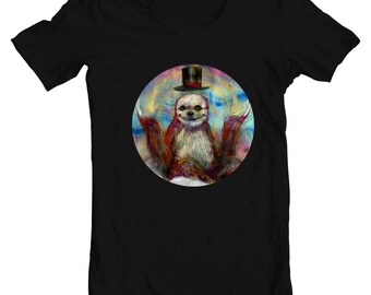 Sloth T-Shirt - Sloth Tee - Sloth Artwork - Slothske by Black Ink Art