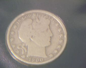 1900 Barber Half Dollar/ Year of Boxer Rebellion First Day Cover