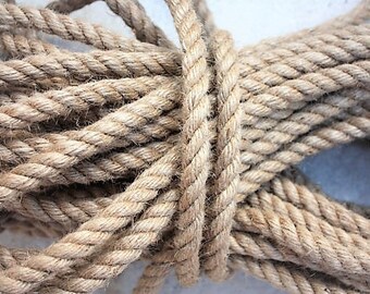 12 mm Jute Cord Natural = 6 Yards = 5.48 Meters Jute Rope Natural Fiber Rope Jute Cord Rope Burlap Wilde Treasure Jute Cord Jute Rope