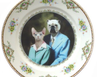 Earl and Betty Portrait Plate 10"