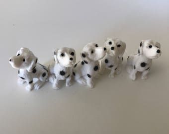 5 pc Dalmatian Puppy Cabochon